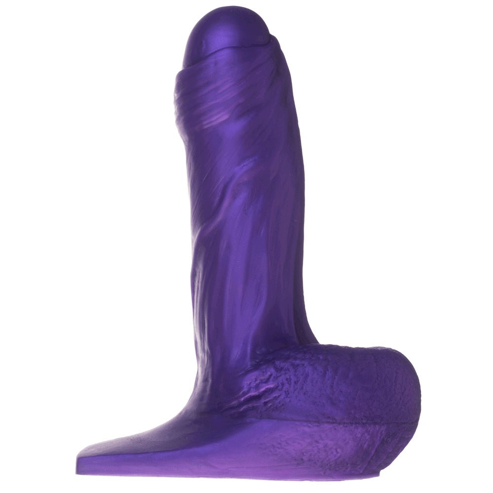 5" Fornix Uncut Dual Density Silicone Dildo - Purple