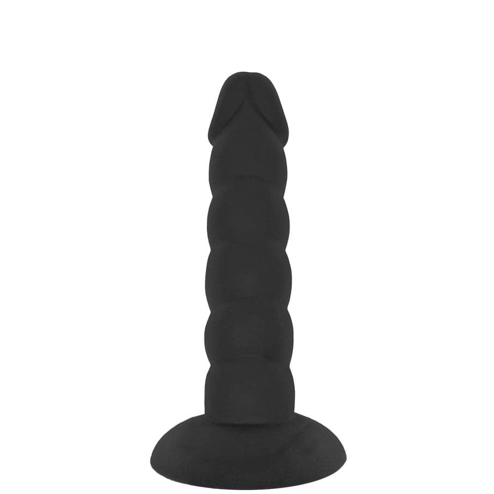 5" Loli Suction Cup Silicone Dildo - Black - RodeoH