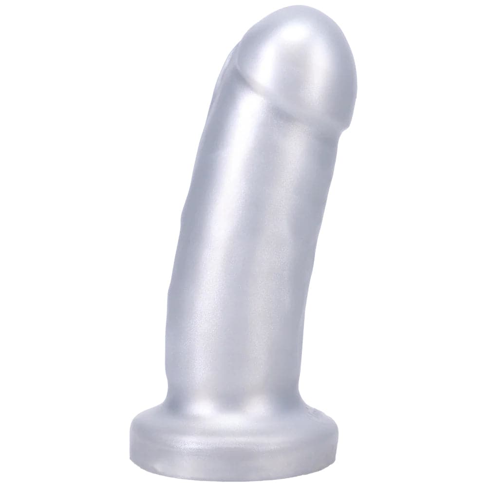 5" They/Them Silicone Dildo - Silver