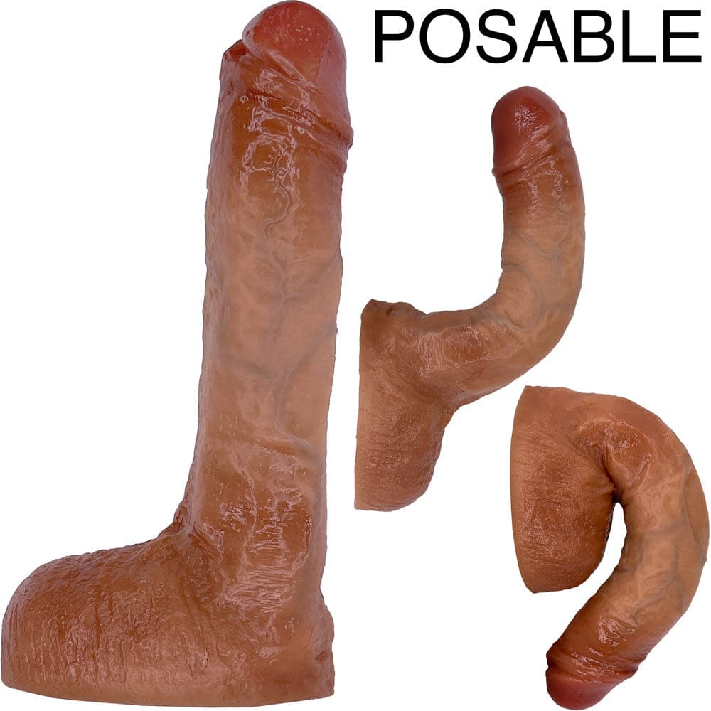 6" Bender Realistic Posable Dual Density Dildo - Caramel - RodeoH