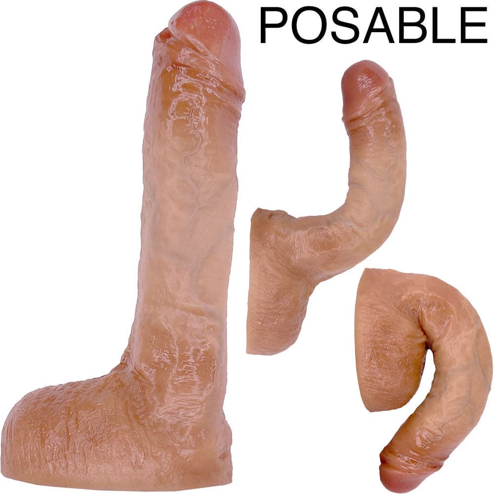 6" Bender Realistic Posable Dual Density Dildo - Vanilla - RodeoH