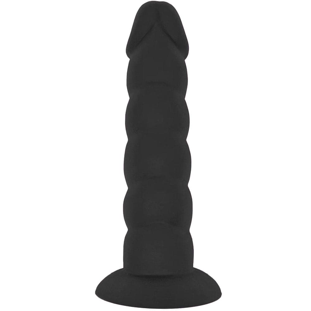 6" Loli Suction Cup Silicone Dildo - Black - RodeoH