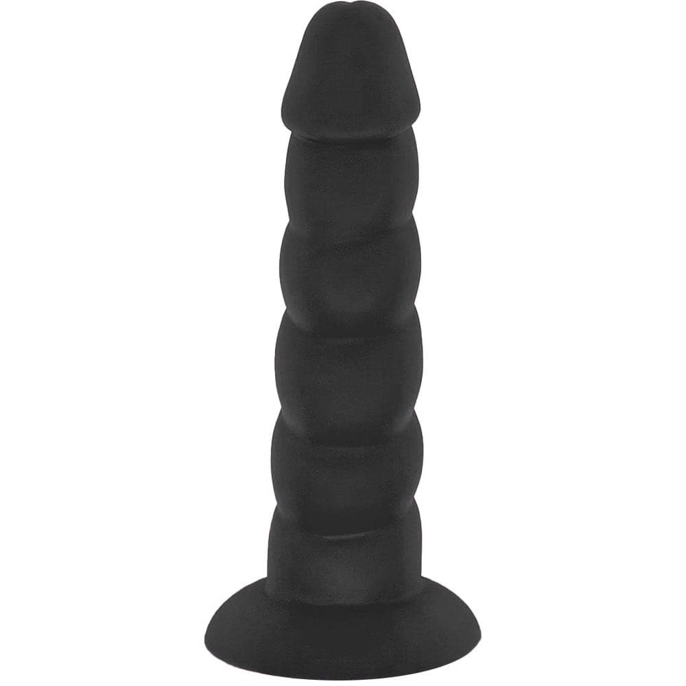 6" Loli Suction Cup Silicone Dildo - Black - RodeoH