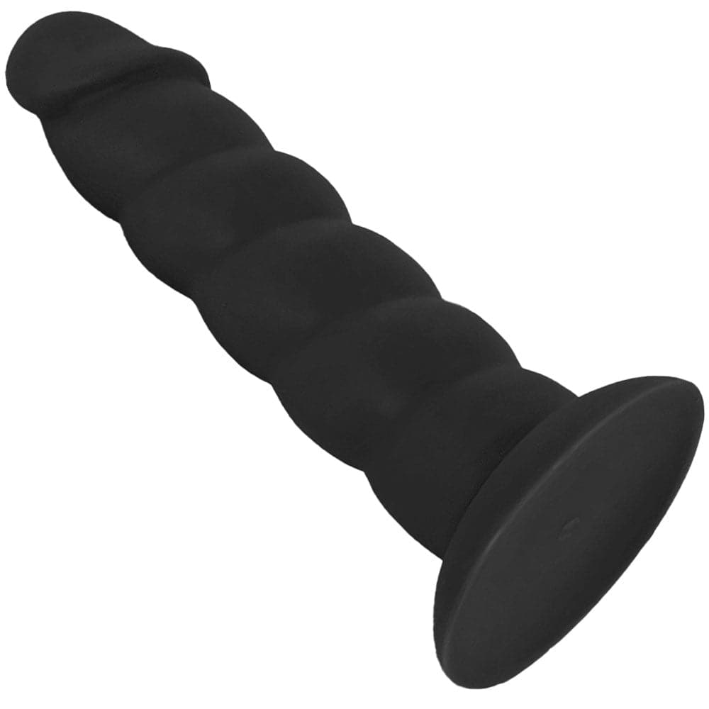 6" Loli Suction Cup Silicone Dildo - Black - RodeoH