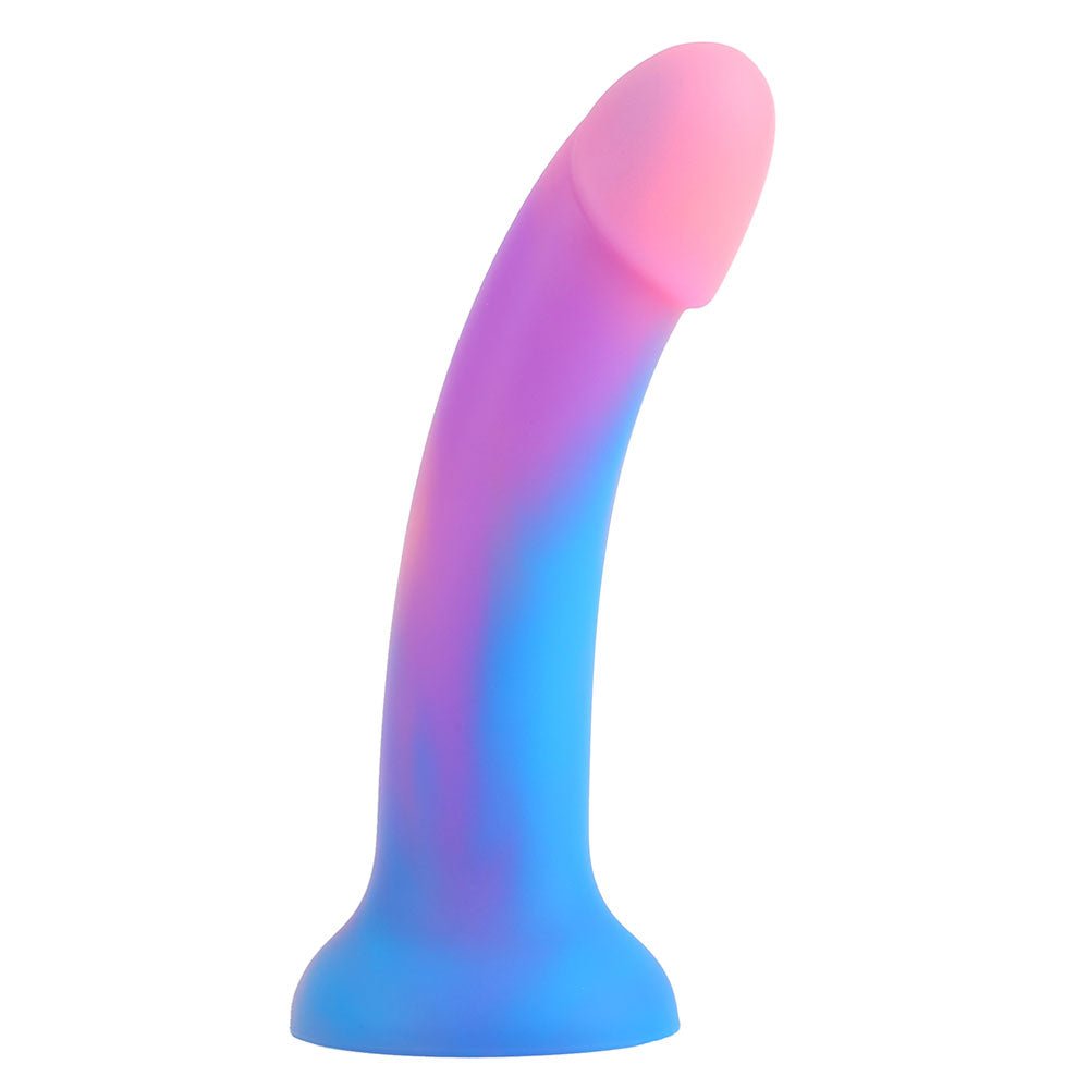 6" Sol Glow in the Dark Silicone Dildo - Dusk