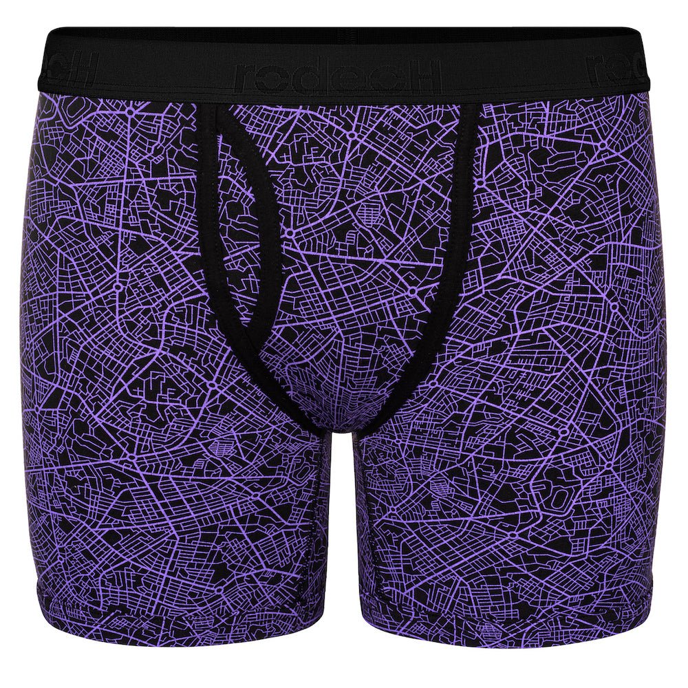 6" Top Loading Boxer Packing Underwear - Geometric Purple - RodeoH