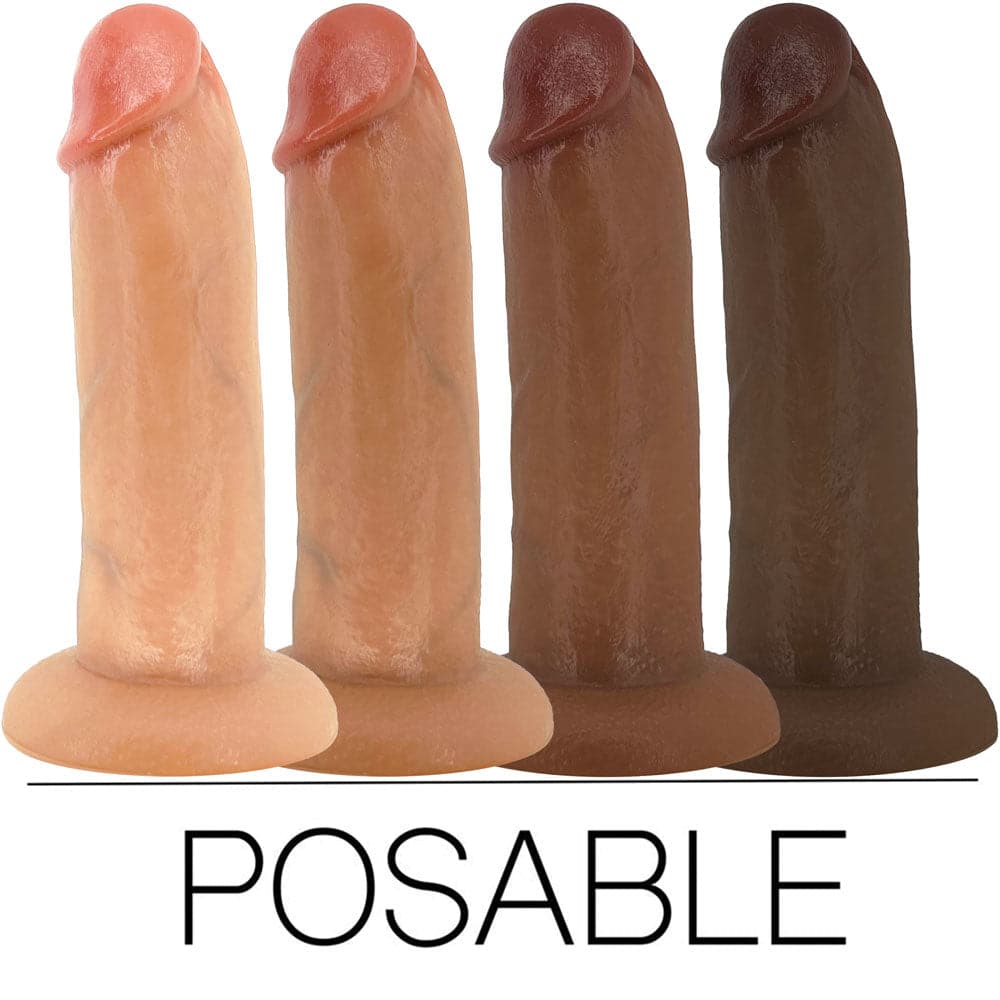 7" SoReal Posable Silicone Dual Density Dildo - RodeoH