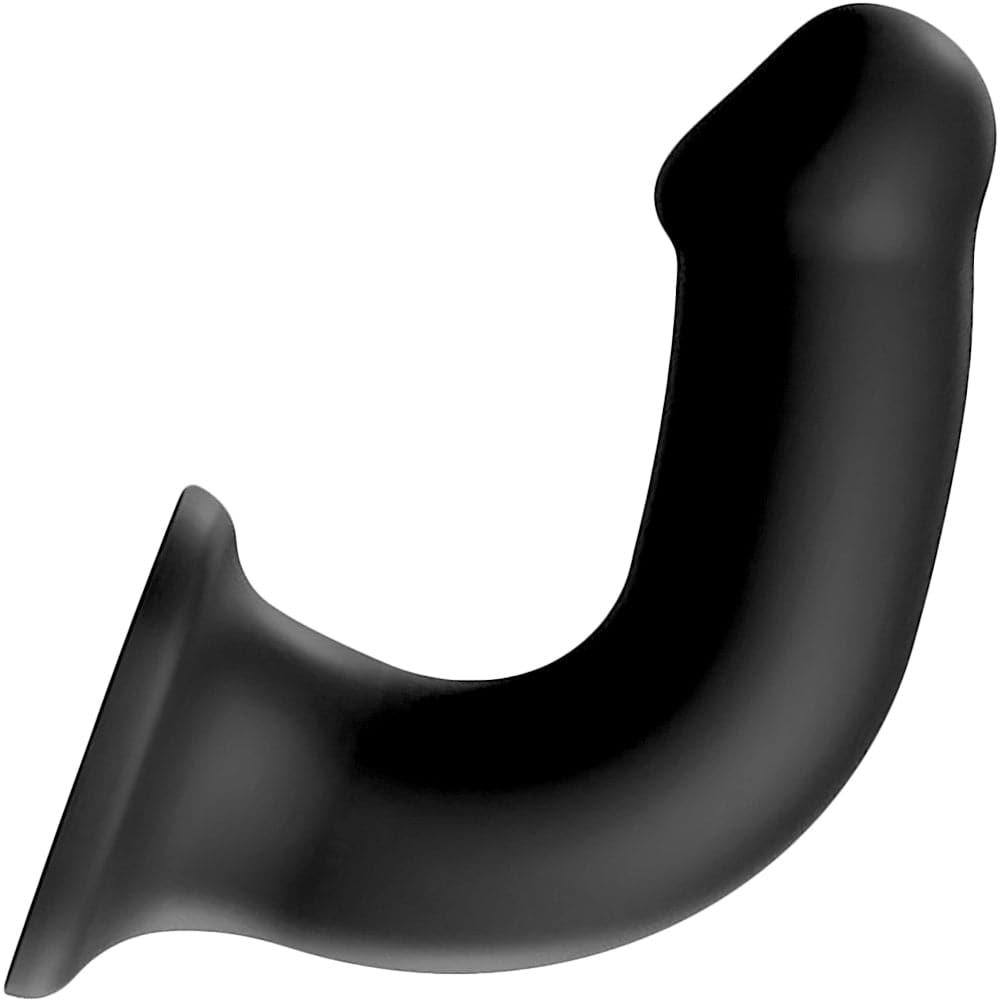 7.5" Strap-On-Me Silicone Dual Density Posable Dildo - Black - XL - RodeoH