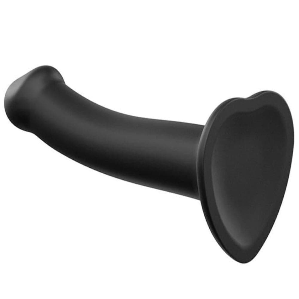 7.5" Strap-On-Me Silicone Dual Density Posable Dildo - Black - XL - RodeoH