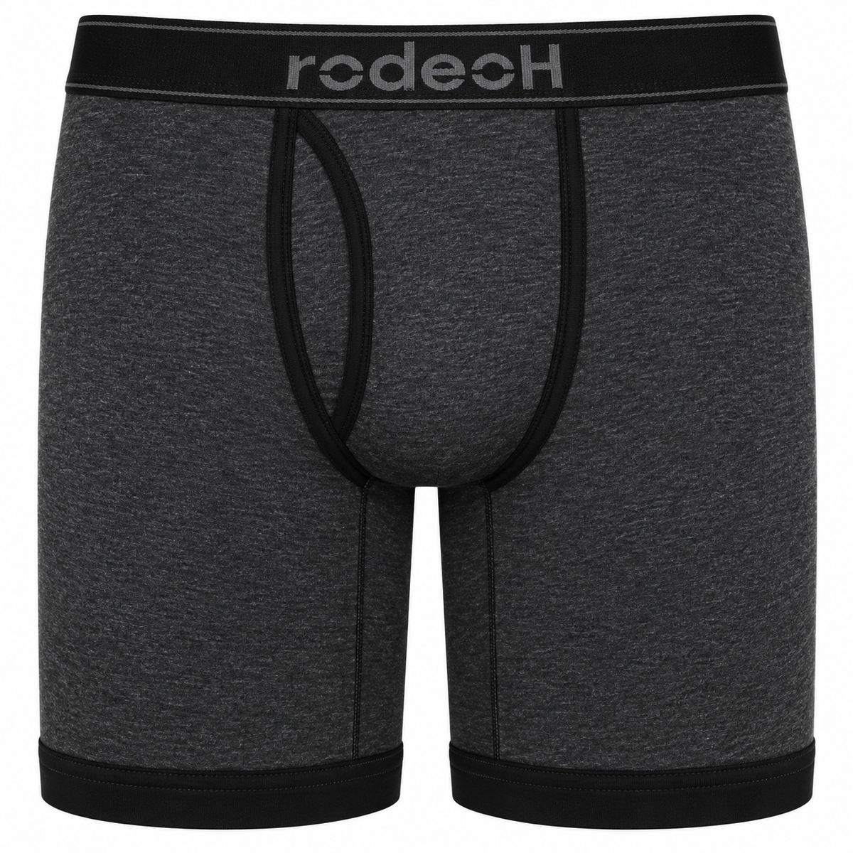 RodeoH Shift 9 inch Boxer in Dark Gray Marle, front view