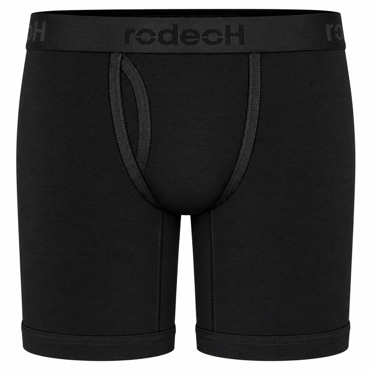 RodeoH Shift 9 inch Boxer in Black, front view