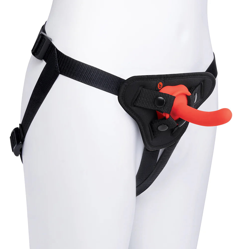 Beginners Strap-On Harness Set with 4" in. Silicone Dildo