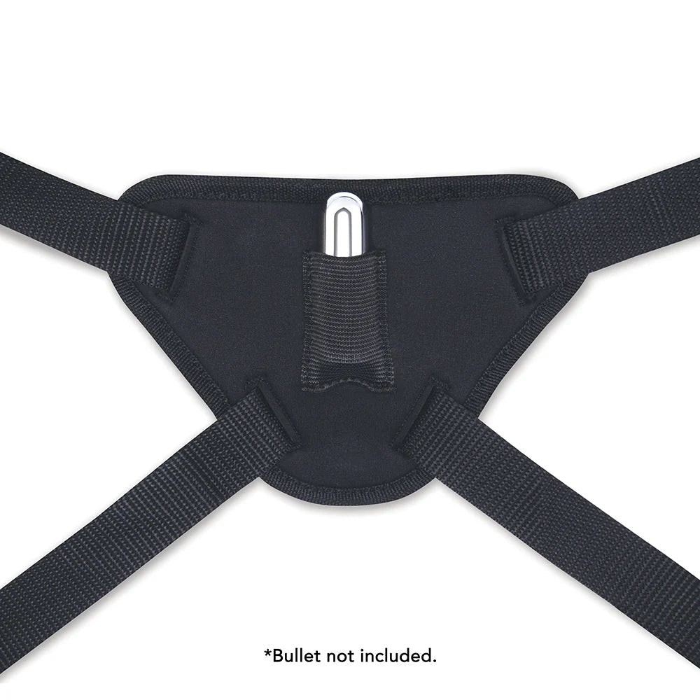 Beginners Strap-On Harness Set with 4" in. Silicone Dildo 