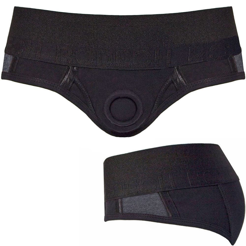 Brief+ Harness - Black & Gray Stripe - RodeoH