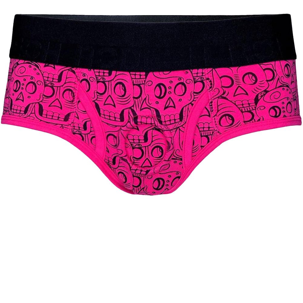 Brief+ Harness - Pink Skulls - RodeoH