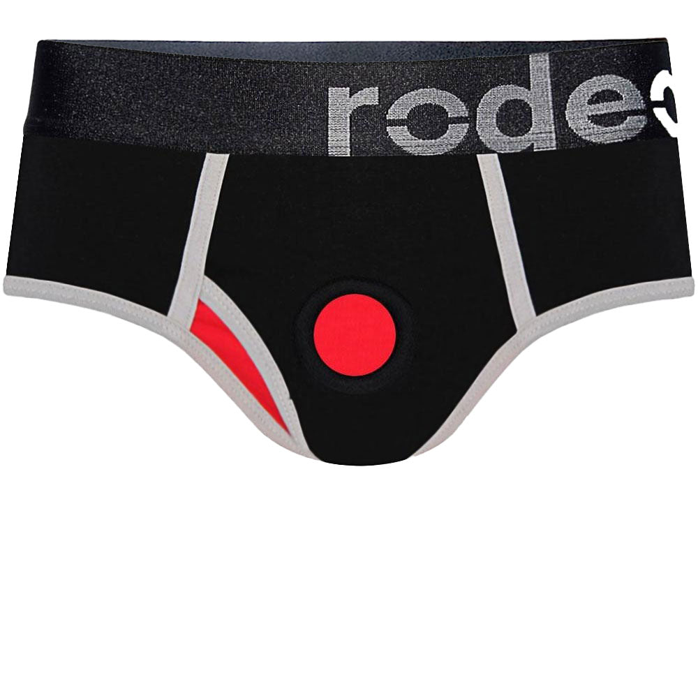 Classic Brief+ Harness - Black & Red