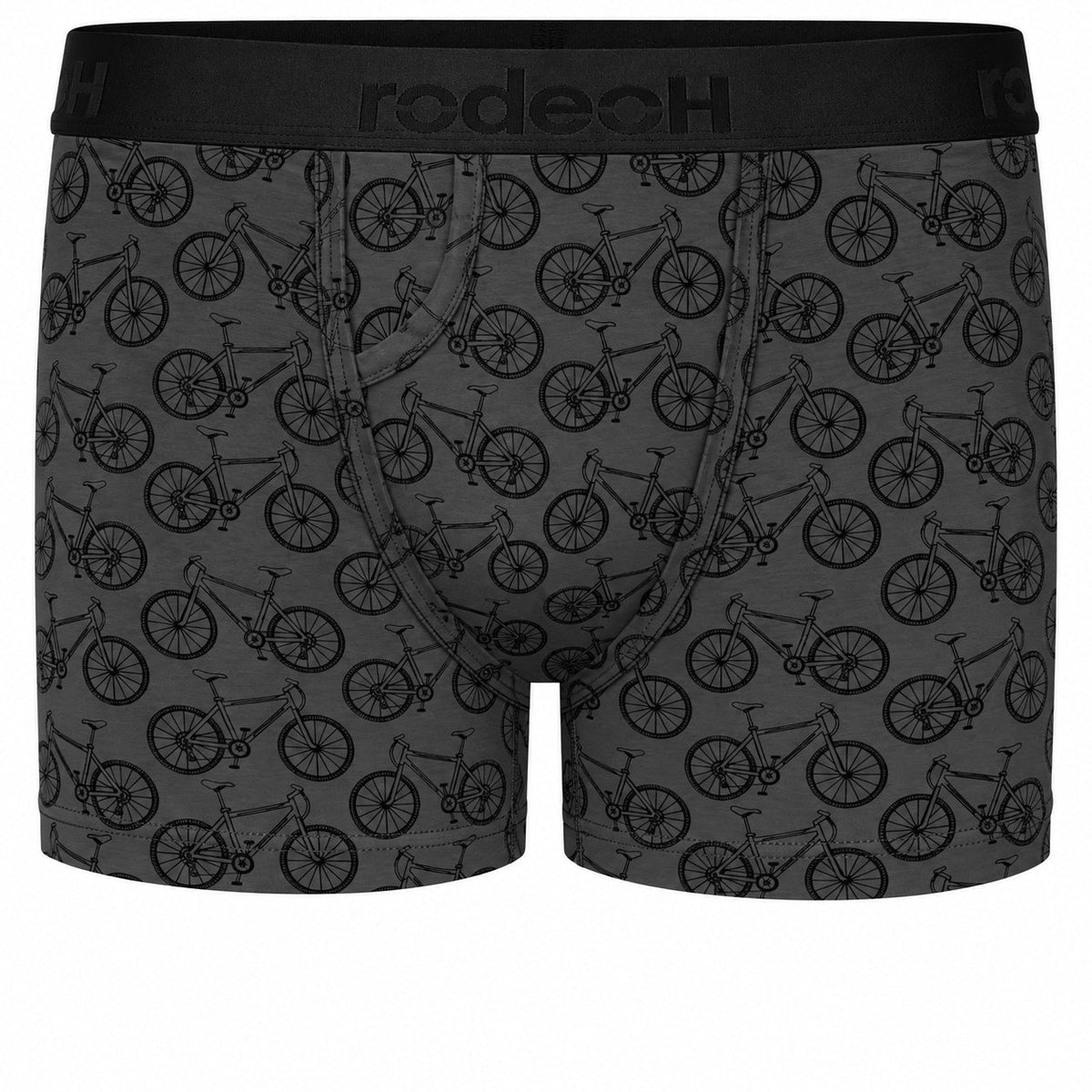 RodeoH Classic Top Loading Packing Boxer in Bicycles print, front view