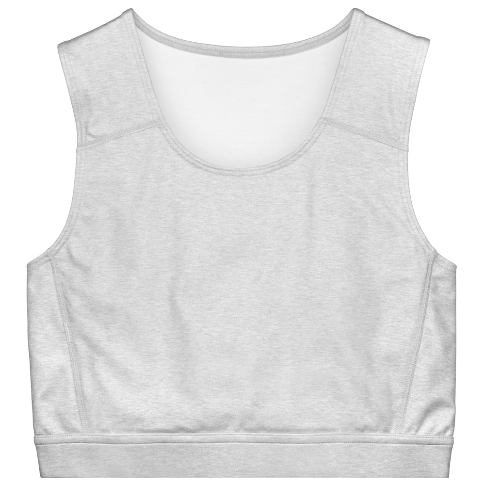 Compression Top - Light Marle Gray