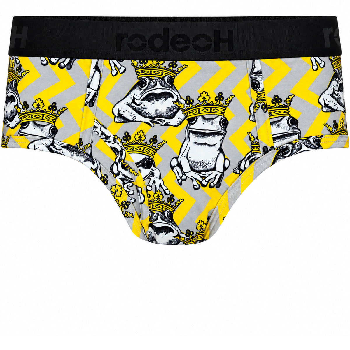 RodeoH brief in Funky Frogs print, front view