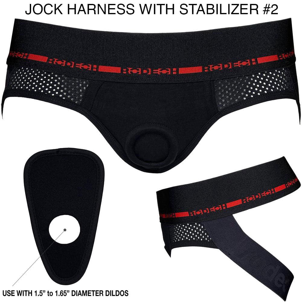 Jock Harness - Black & Red - RodeoH