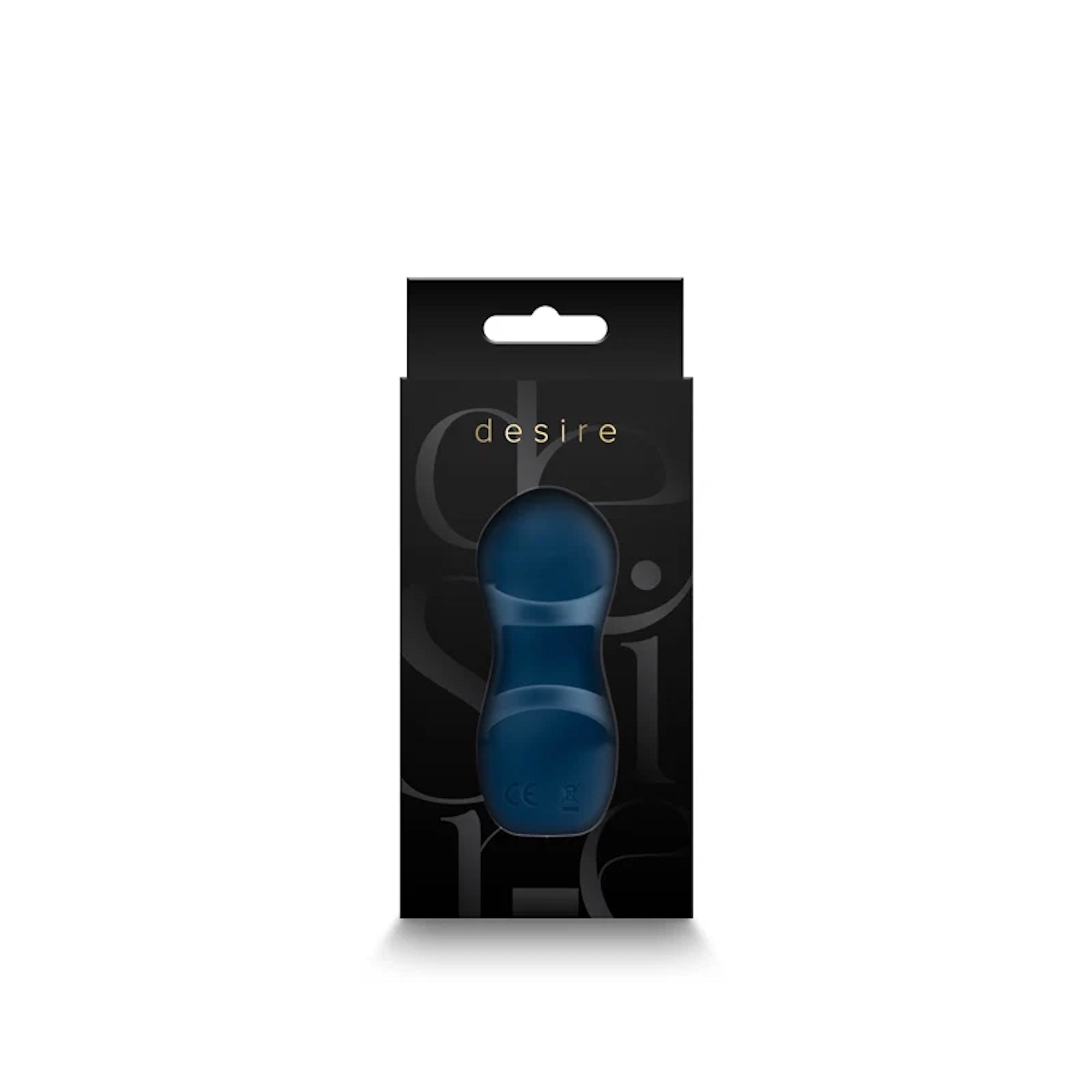 Fingerella finger vibrator inside it's packaging, from the back