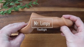 Video of  Mr. Limpy realistic-looking soft packers, made of a flesh-like material with a matte finish.