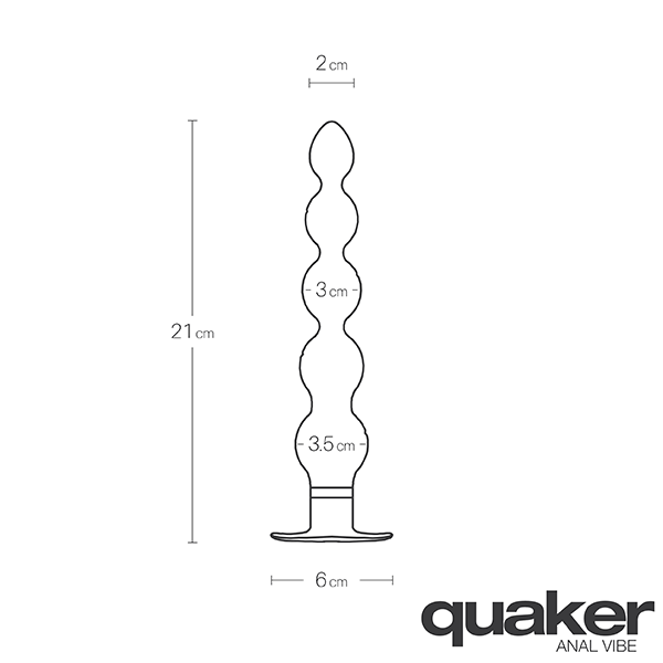 Quaker Anal Vibe - Black - RodeoH