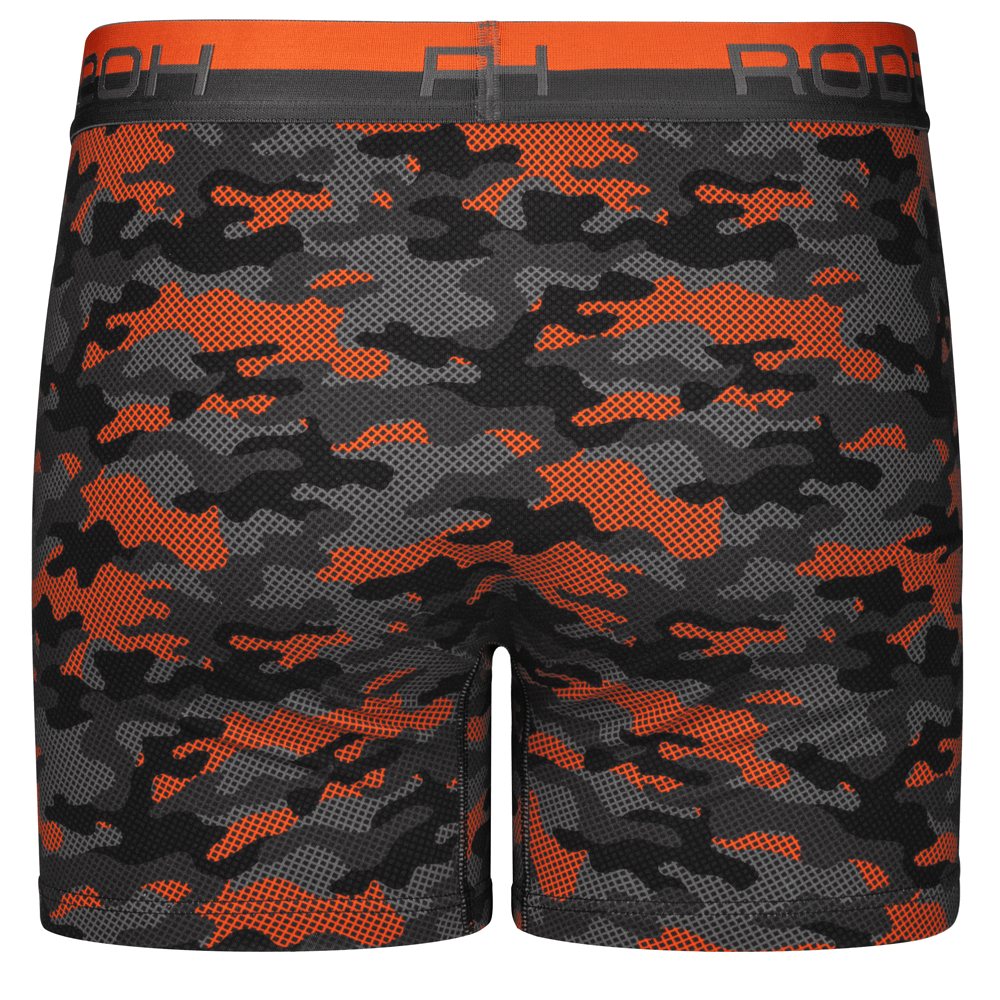 Rise Button Fly Boxer+ Harness - Orange Camo - RodeoH