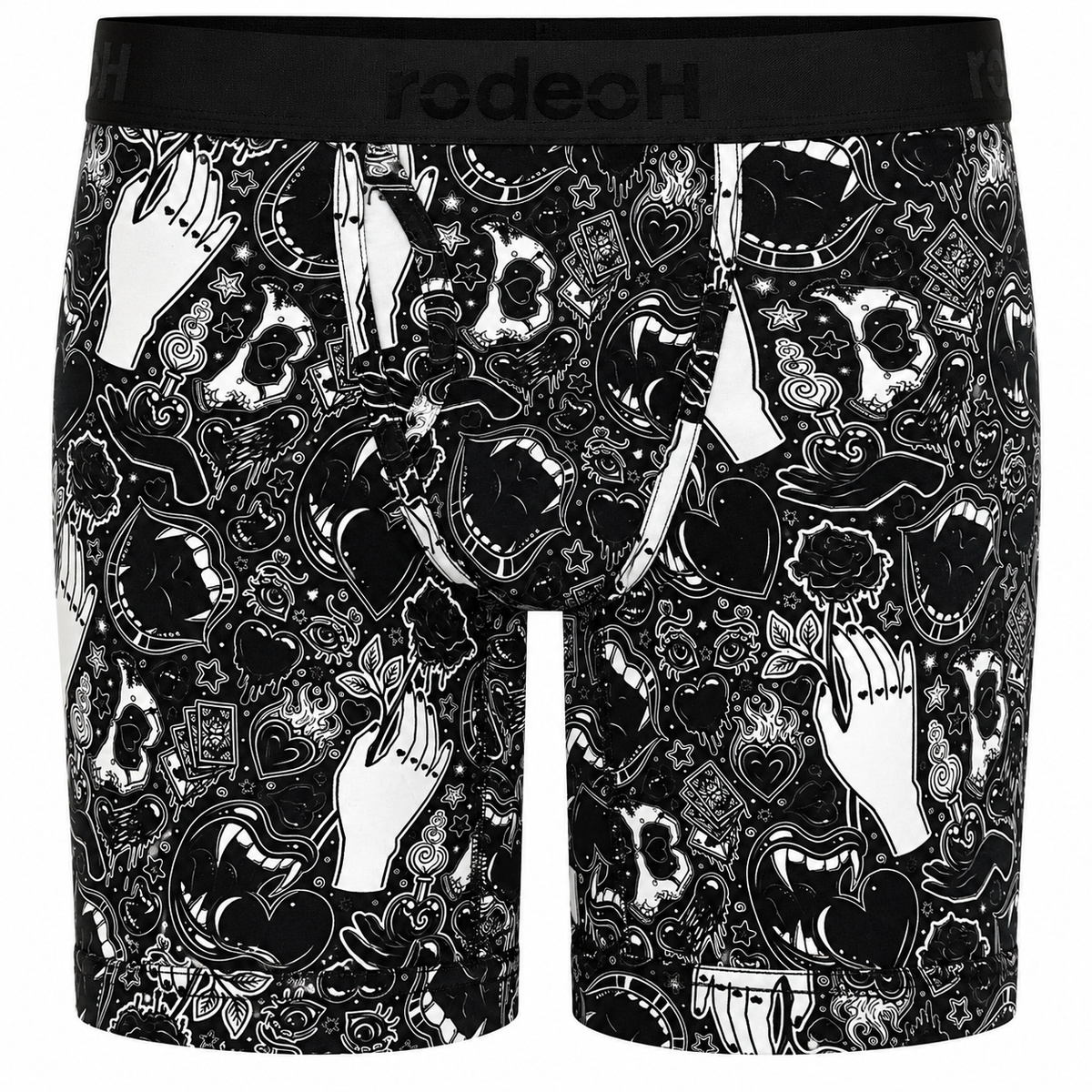 RodeoH Shift 9 inch Boxer in Mystic print, front view