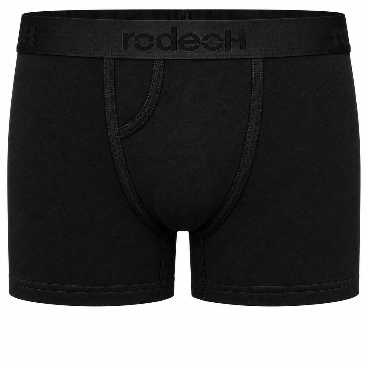 RodeoH Classic Top Loading Packing Boxer in Black, front view