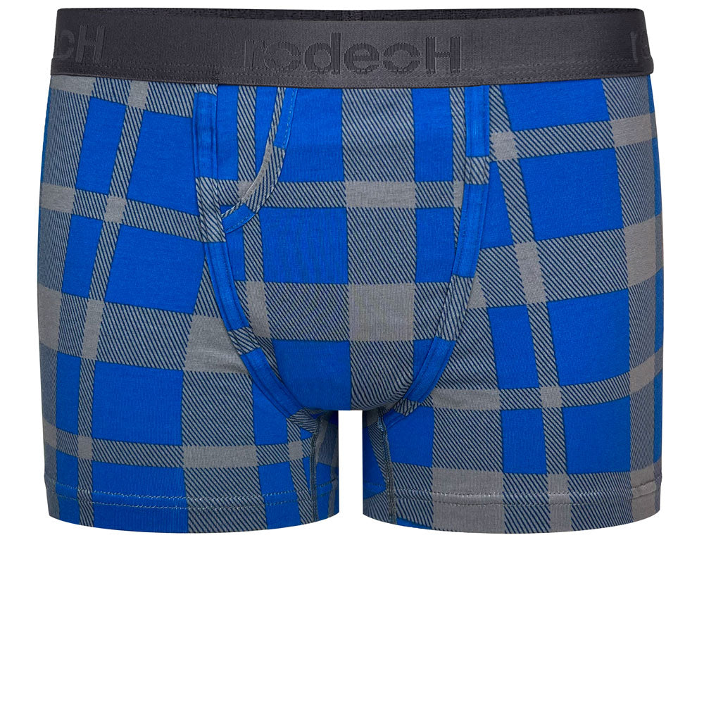 rodeoh classic boxer underwear light blue plaid