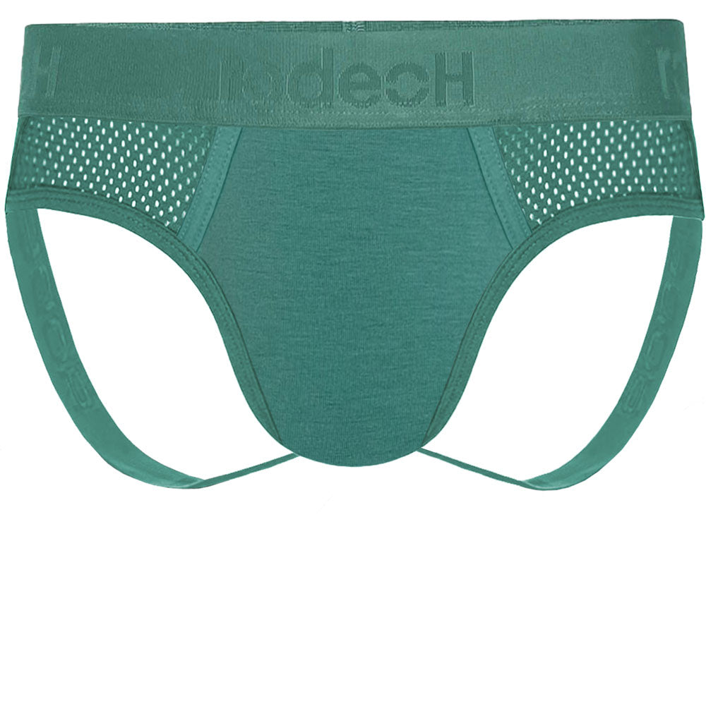 Pacific Teal RodeoH Shift Jock Underwear from the front