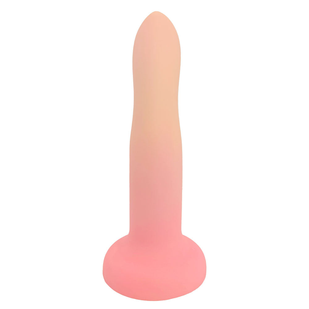 rodeh nexus silicone dildo peach glow ombre