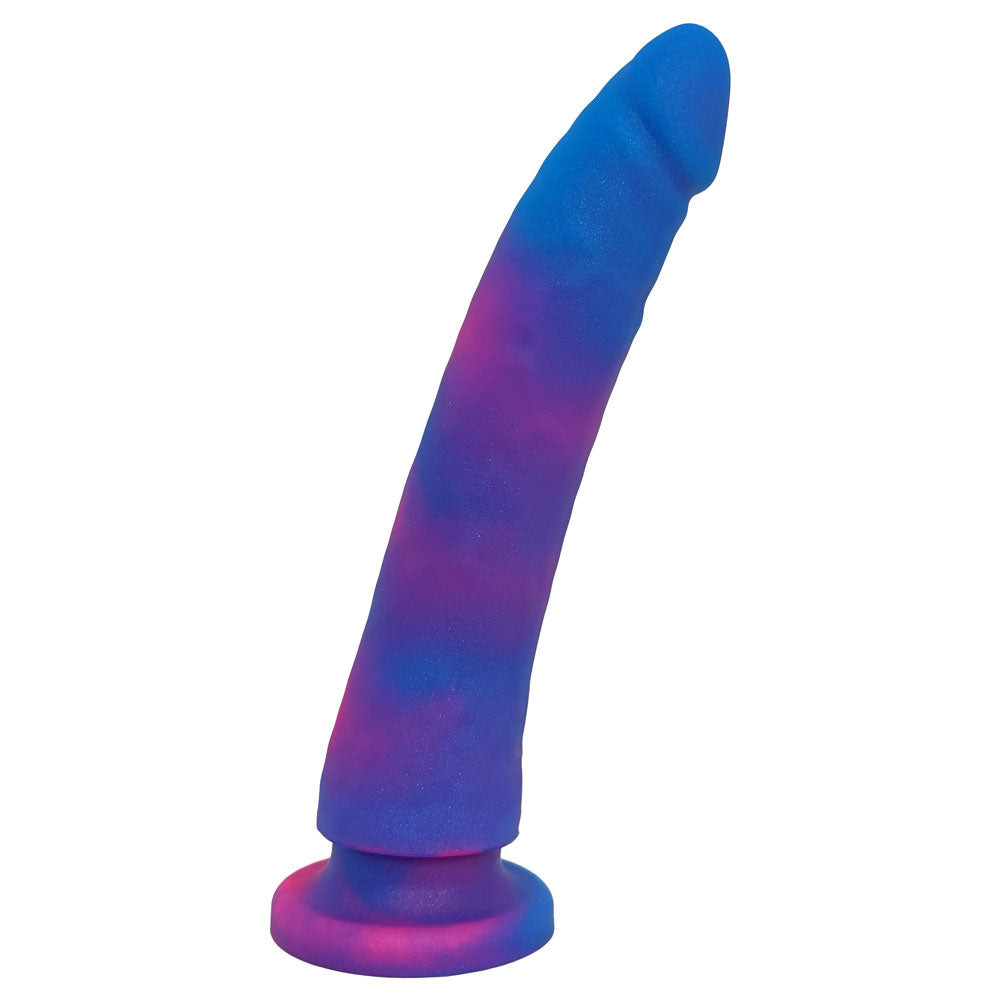 rodeoh nexus slim dildo in celestial blue and pink