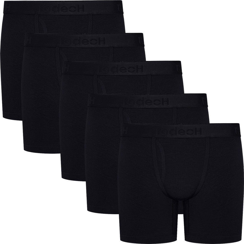 6" Shift Boxer Packer Underwear 5 Pack - Black - Multipack