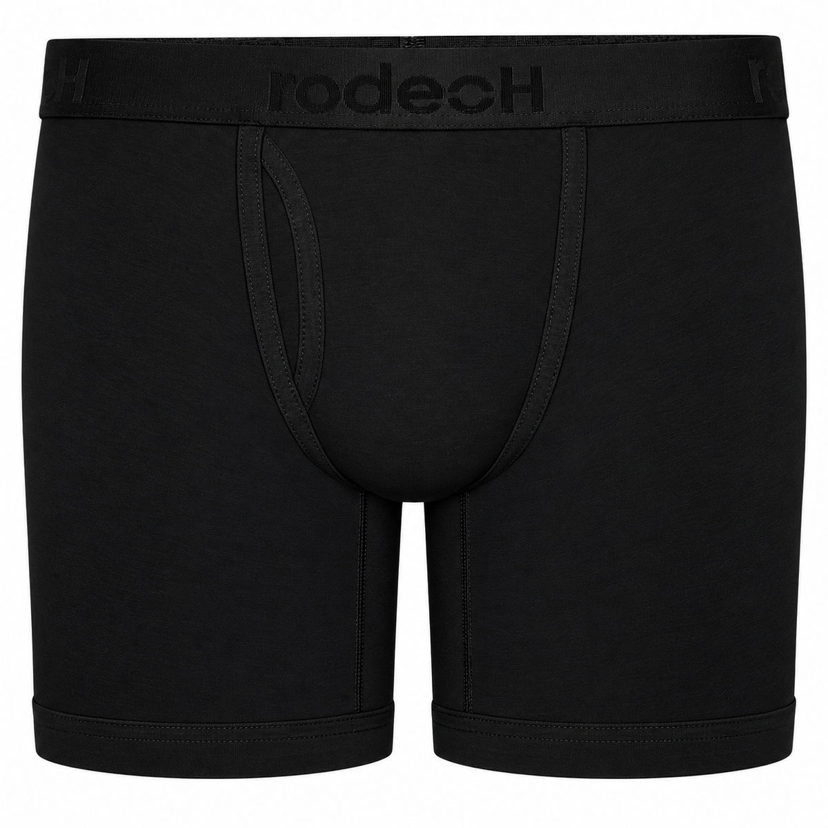RodeoH Shift 6 inch Boxer in Black, front view