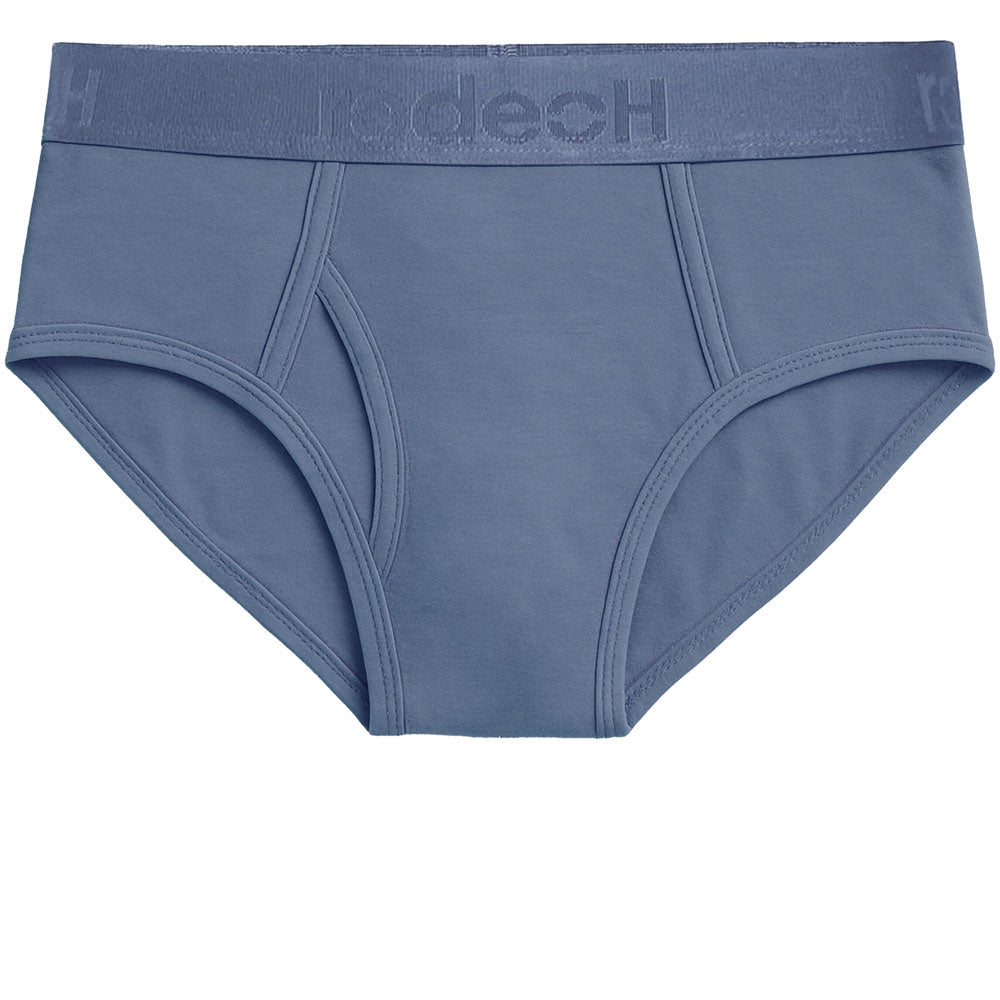 Blue underwear with 'RodeoH' brand logo on a white background