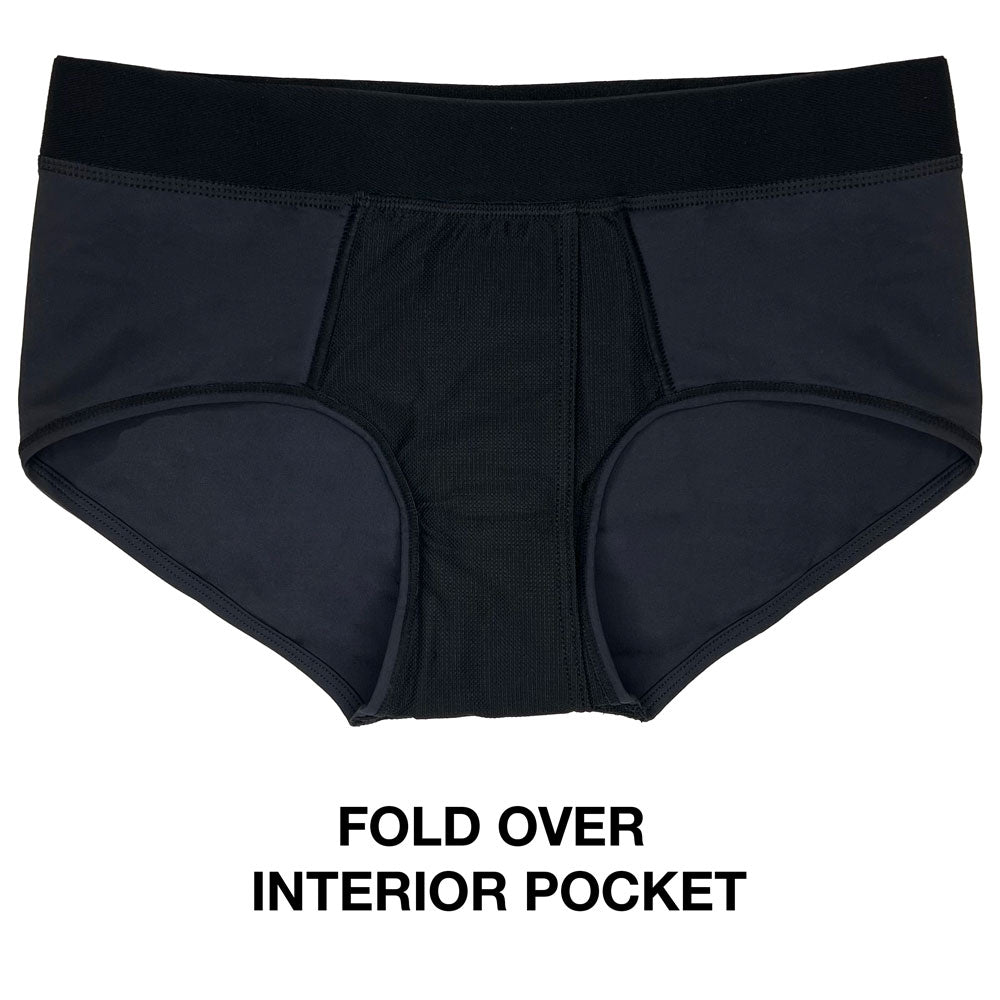 rodeoh swiftfit brief harness interior fold over pocket