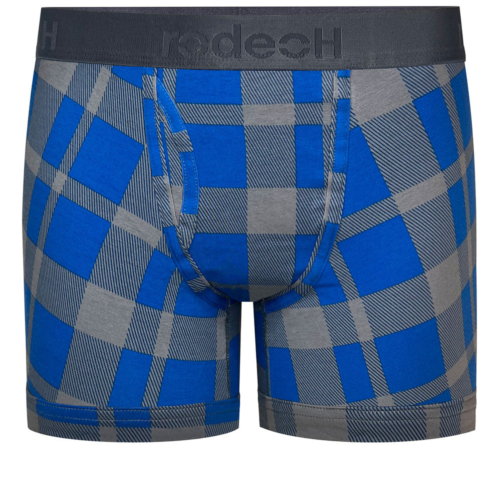 rodeoh top loading boxer underwear lt blue plaid