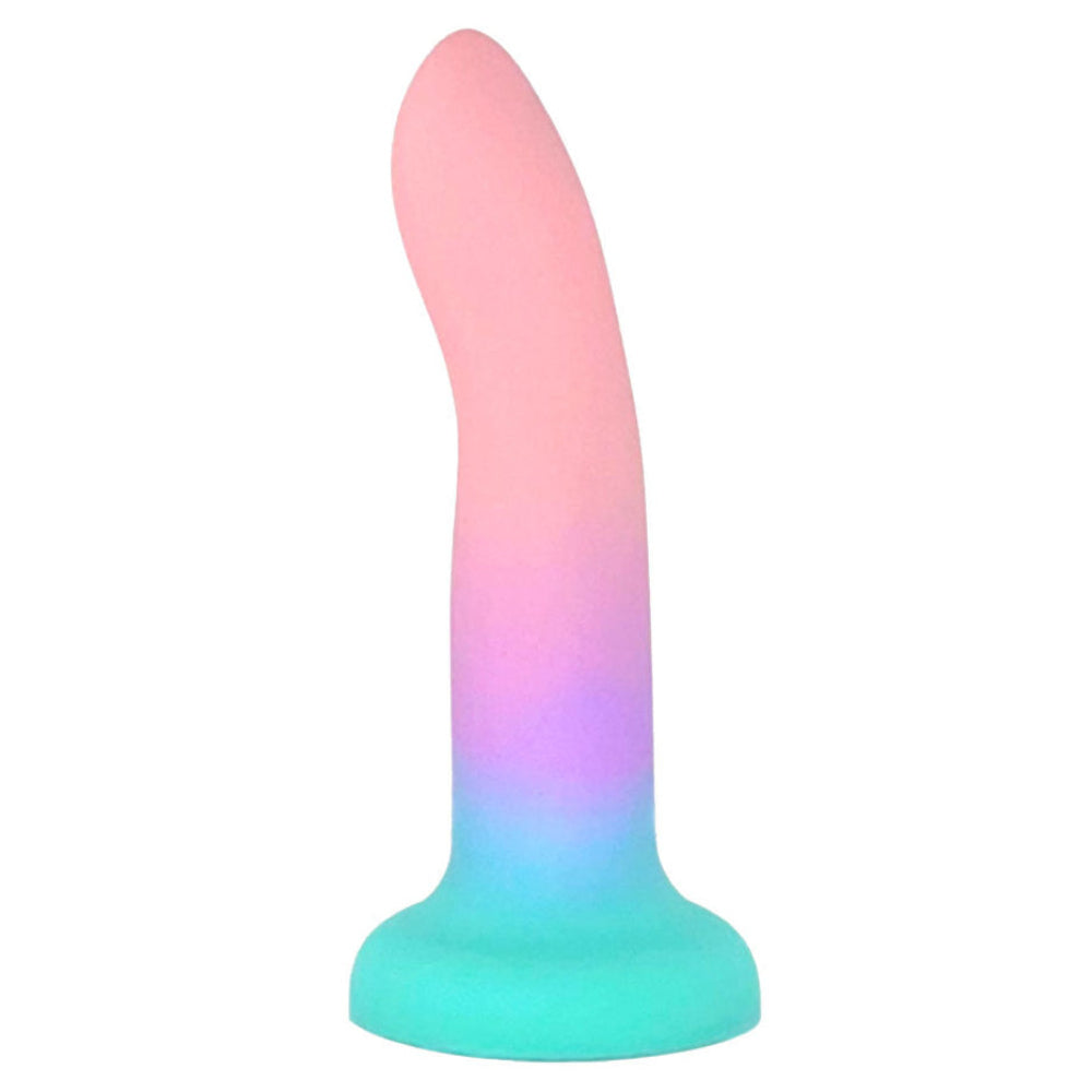 6" Rory Silicone Dildo - Rainbow Twilight