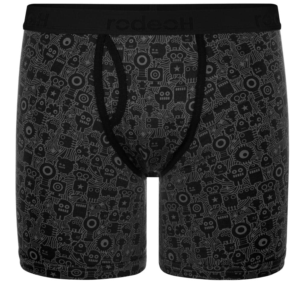 Shift 6" Boxer Packer Underwear - B & W Robots - RodeoH