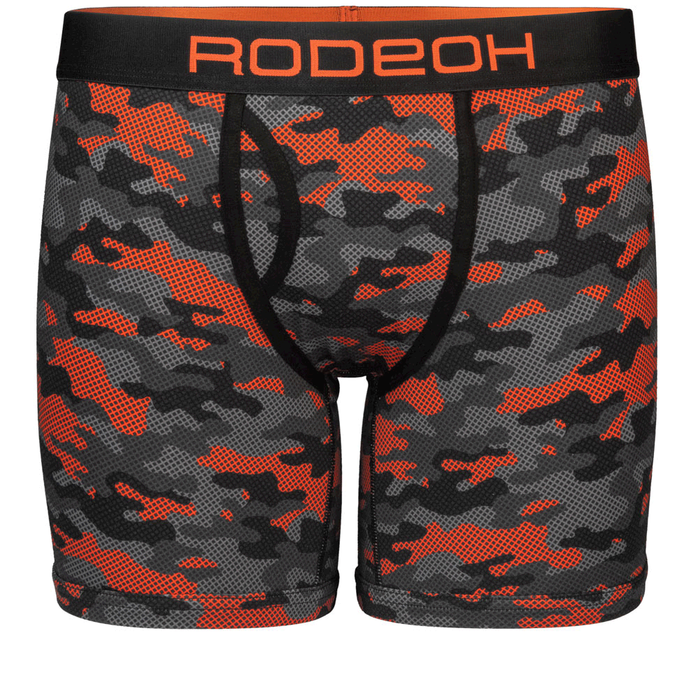 Shift 6" Boxer Packer Underwear - Orange Camo - RodeoH