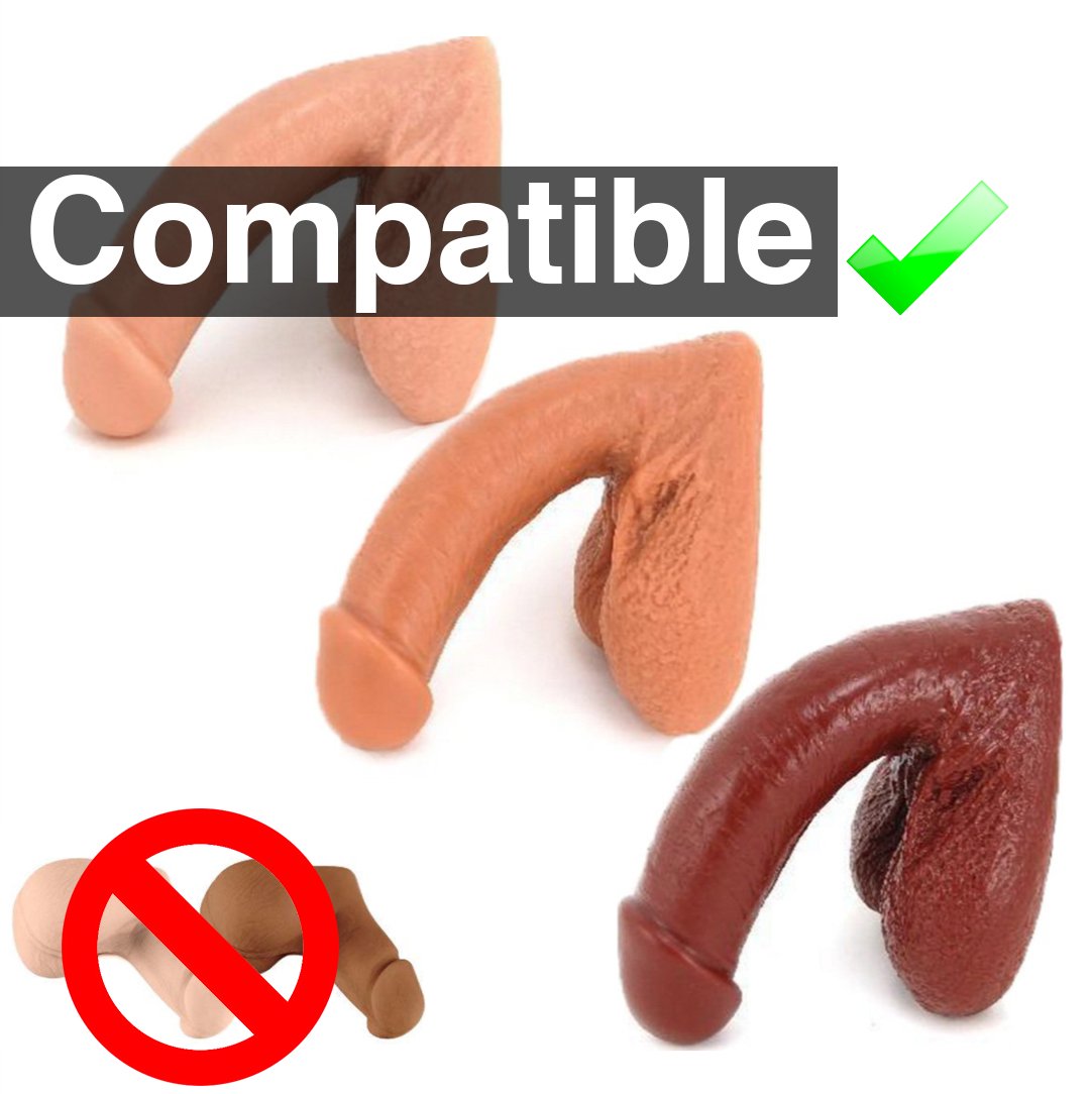 compatibiity picture of 4" silicone packers. Not compatible with Mr. Limpy XS. 