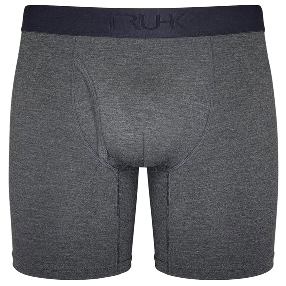 TRUHK Classic Boxer side opening packing underwear in gray, front view
