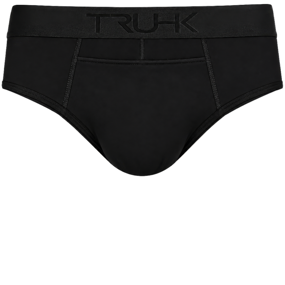 TRUHK Brief packing underwear in Black, front view