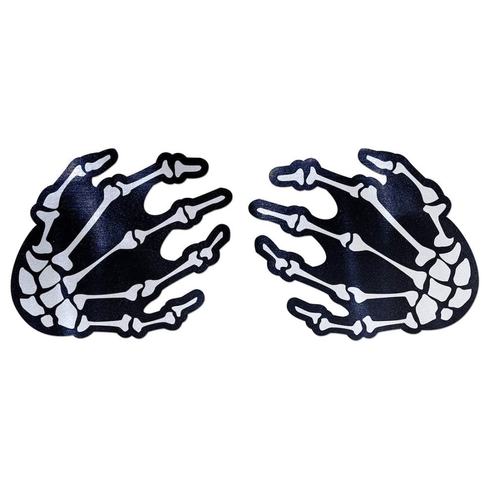White Skeleton Hands Pasties by Pastease®